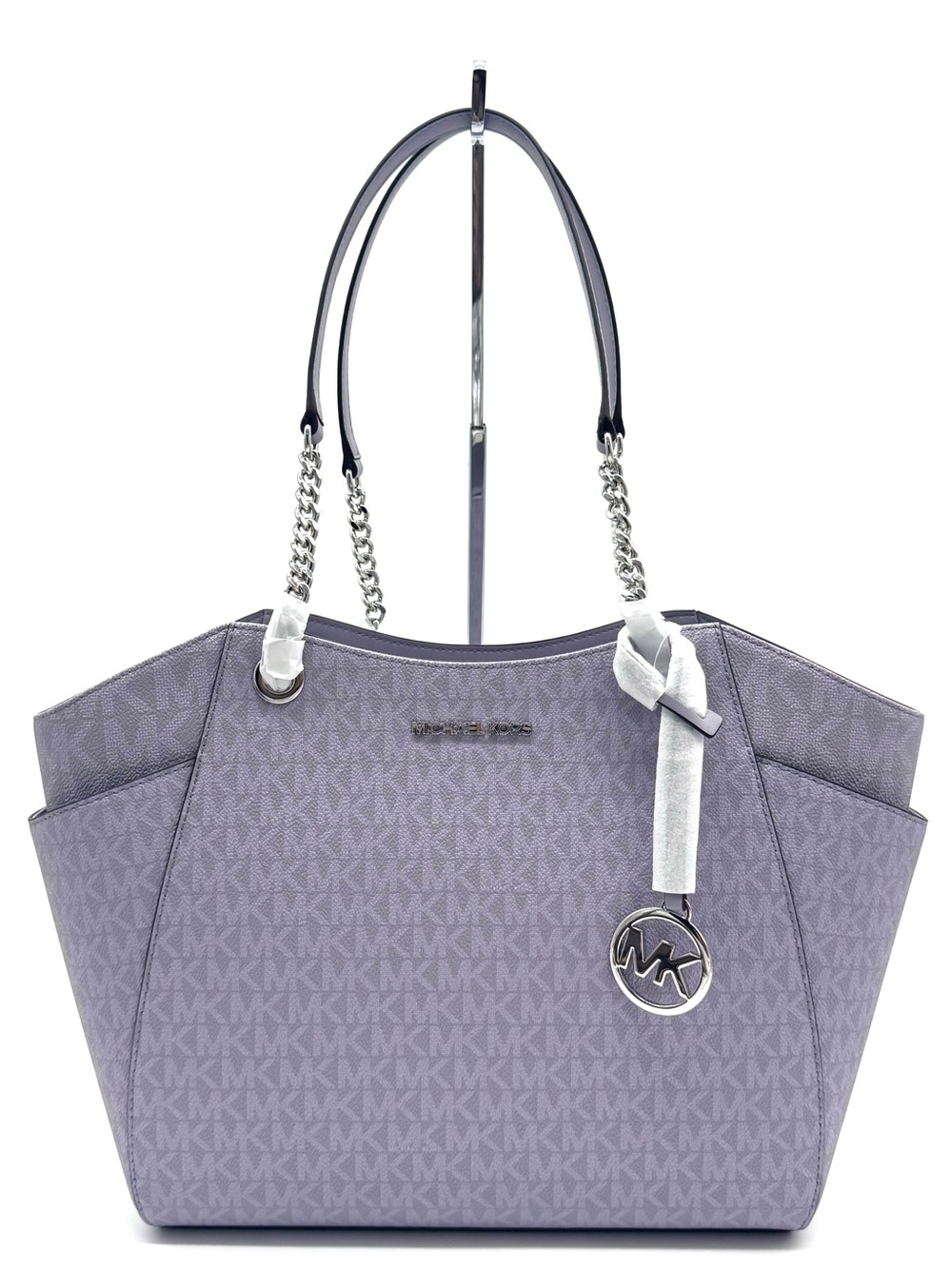 Michael Kors Jet Set Large Signature Logo Shoulder Bag - Lilac